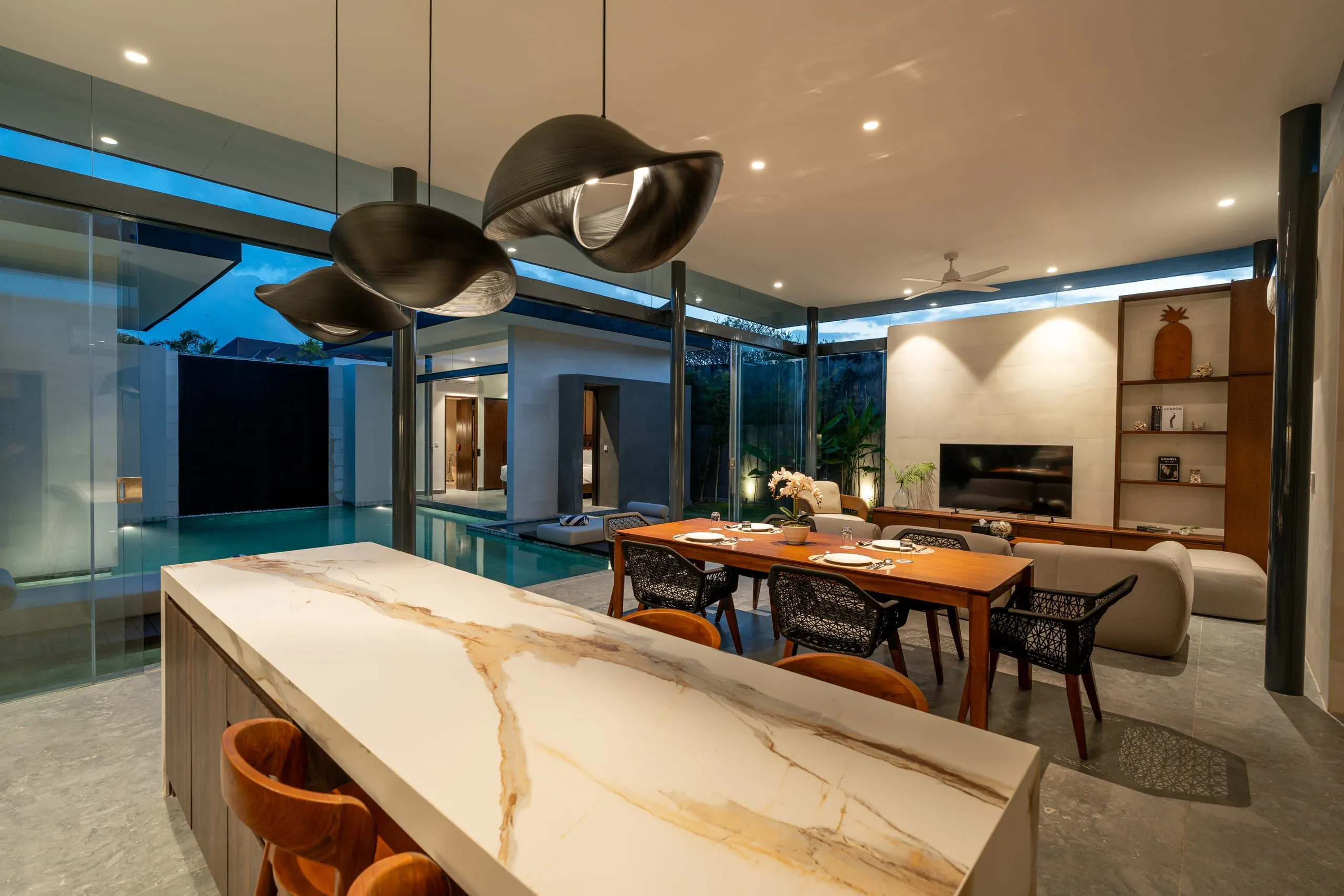 Completed Pronoia two-bedroom villa, Jimbaran — professional photography