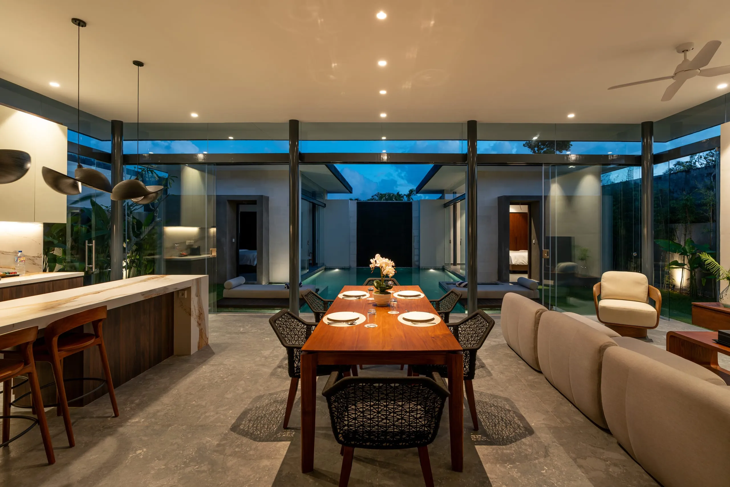 Completed Pronoia two-bedroom villa, Jimbaran — professional photography