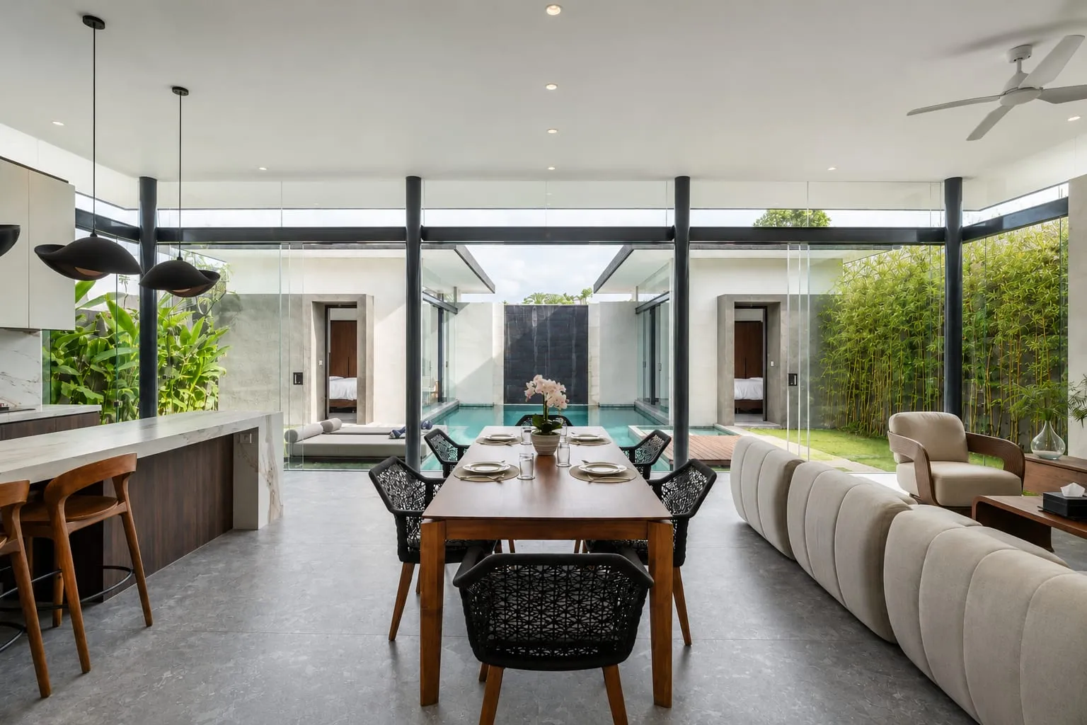 Completed Pronoia two-bedroom villa, Jimbaran — professional photography