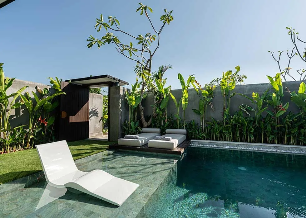 Completed Phase 1 one-bedroom Pronoia villa with private pool, Jimbaran