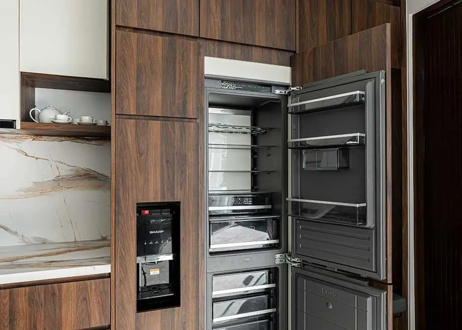 Pronoia one-bedroom villa — kitchen (completed Phase 1 photography)