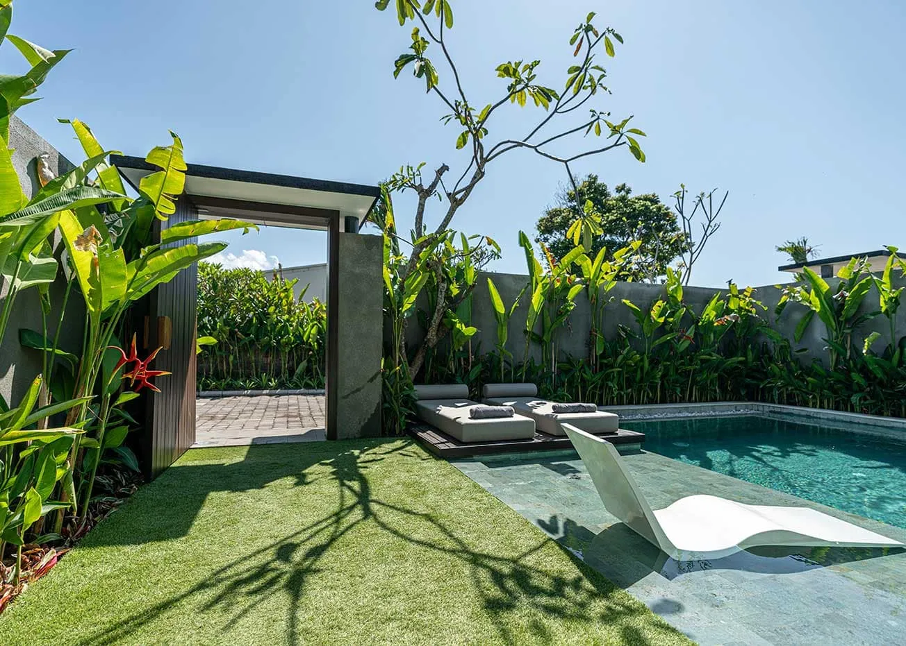 Pronoia one-bedroom villa — private pool and garden (completed Phase 1 photography)