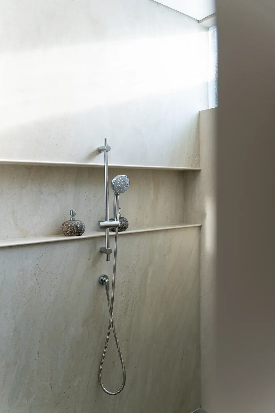 Pronoia two-bedroom villa — bathroom (completed Phase 1 photography)