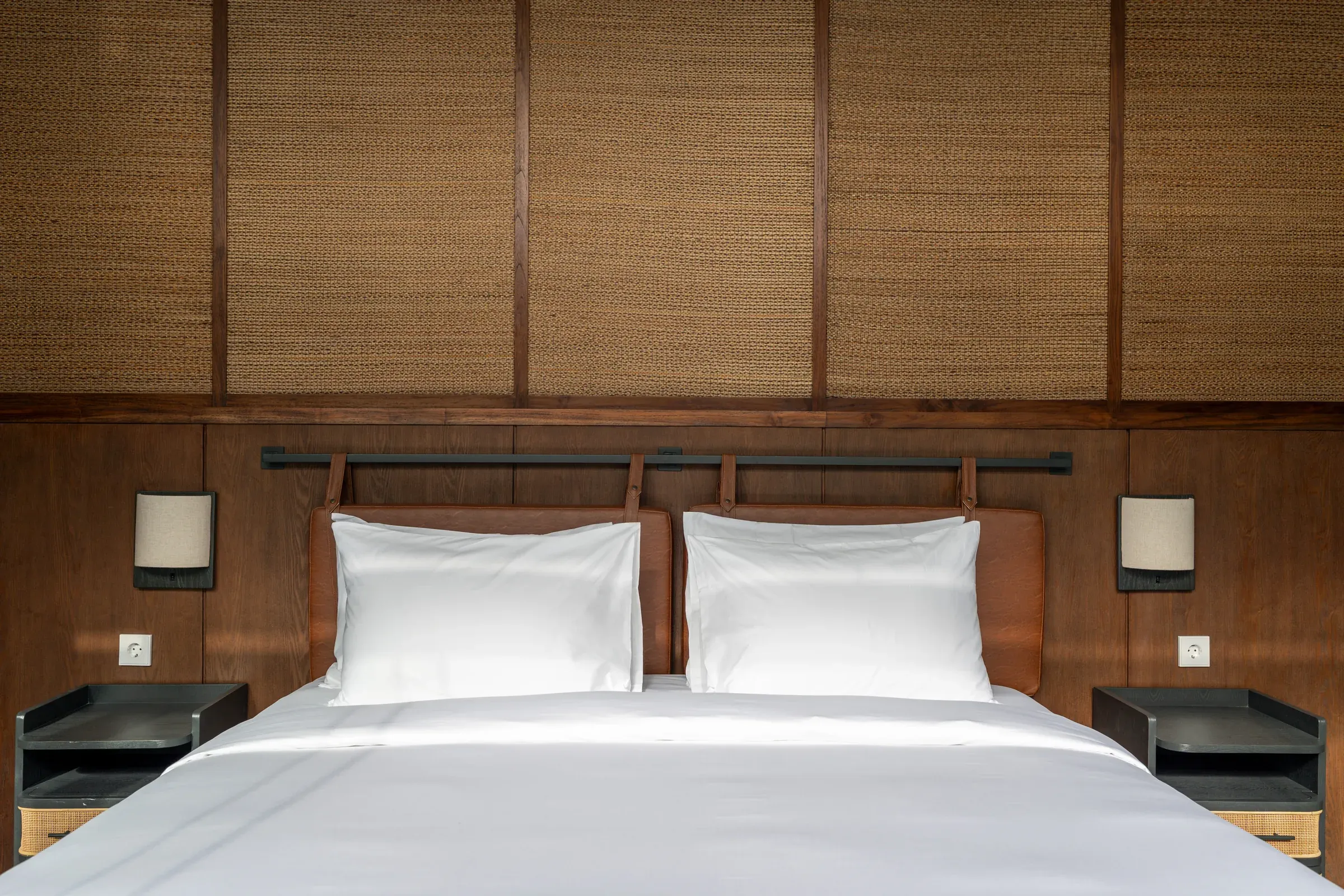Pronoia two-bedroom villa — bedroom (completed Phase 1 photography)