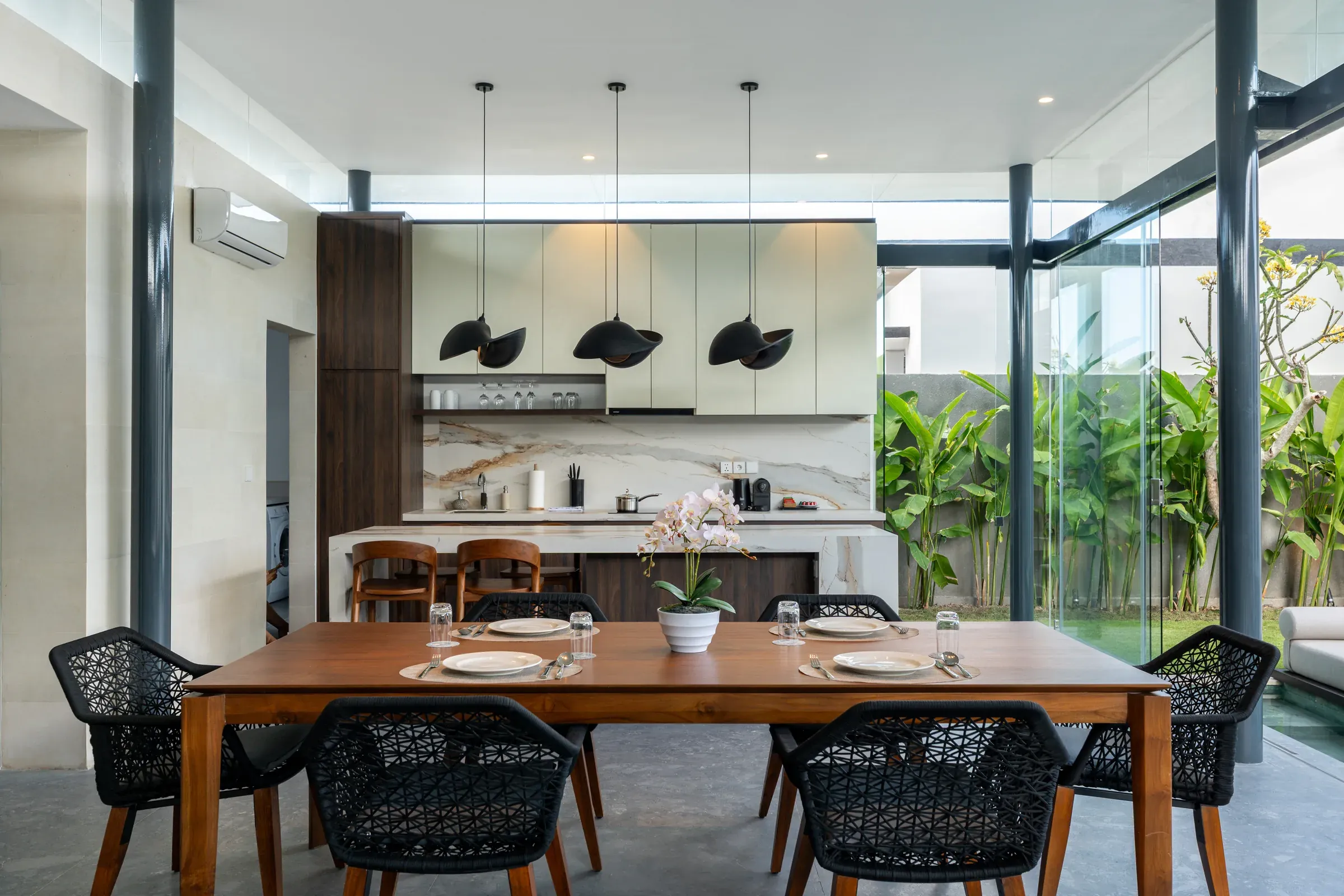 Pronoia two-bedroom villa — kitchen (completed Phase 1 photography)